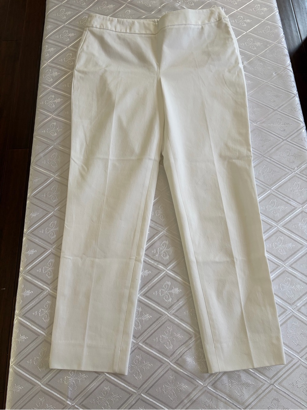 Talbots White Chatham Ankle Pant - Women's Tailored Style